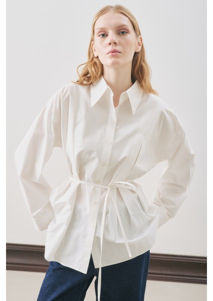 Parçalı Tasarım Gömlek Ekru fiyatları