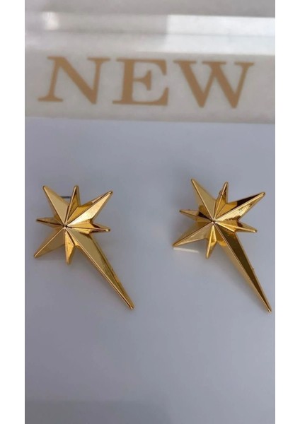 Kuzey Yıldızı Gold Küpe
