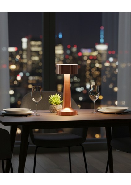 KML106 – Kendal 3 Fonksiyonlu Masa Lambası (Dokunmatik Sensörlü) - Rose