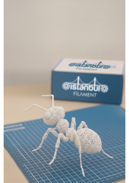 Istanbul Filament 3D Baskı Pla Filament Beyaz 1 kg Ø 1,75MM ± 0,05 mm Bambu Lab Uyumlu