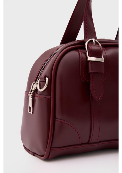 Peggy Oval Çapraz Çanta Bordo fırsatları