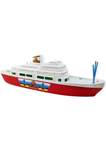 Transatlantik Yolcu Gemisi 45 cm - Kırmızı (Lisinya)