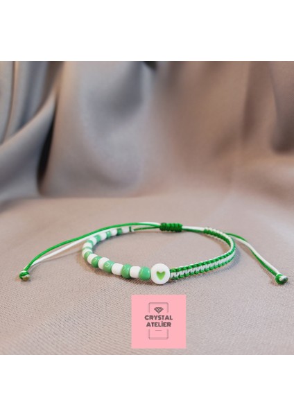 Bursaspor Kalpli Boncuk Makrome Taraftar Bileklik – Unisex Yeşil Beyaz El Yapımı Ayarlanabilir Taraftar Takı - Bursaspor Bileklik - Makrome Bileklik - Yeşil Beyaz Taraftar Bileklik modelleri