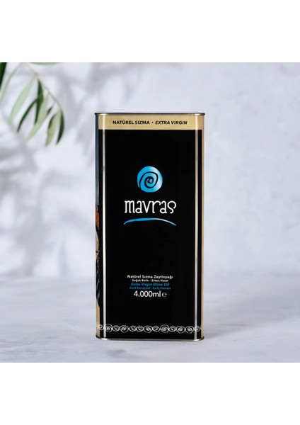 Natürel Sızma Zeytinyağı - Erken Hasat 4 Litre