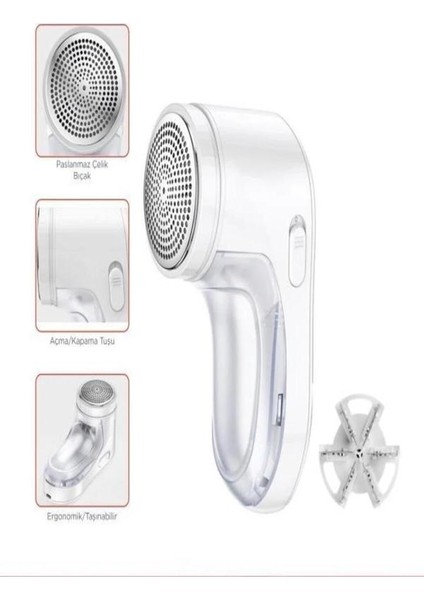 Tüy ve Tiftik Temizleme Makinesi – Kıyafet, Koltuk ve Yünlüler Için Şarjlı Tüy Toplama Cihazı