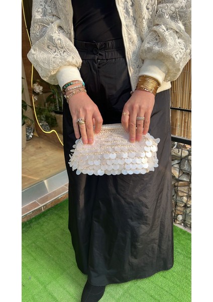 El Örgüsü Pullu Çanta