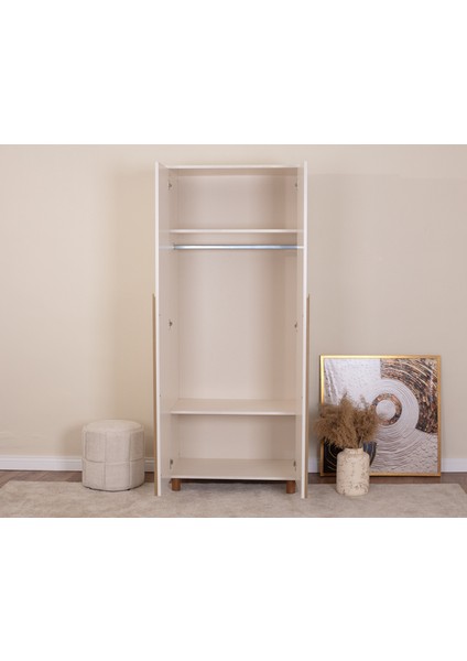 İtra 2 Kapaklı Gardırop – Krem Gövde, Krem Mdflam Kapak fiyatları