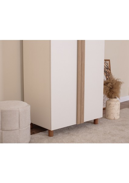 İtra 2 Kapaklı Gardırop – Krem Gövde, Krem Mdflam Kapak indirimleri