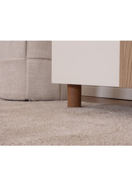 İtra 2 Kapaklı Gardırop – Krem Gövde, Krem Mdflam Kapak