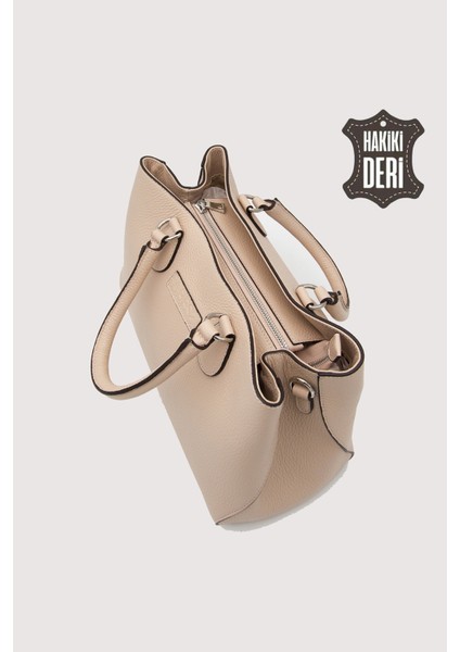 Hakiki Deri Pudra Kadın Kol Çantası Uzun Askılı SMR7666 indirimleri