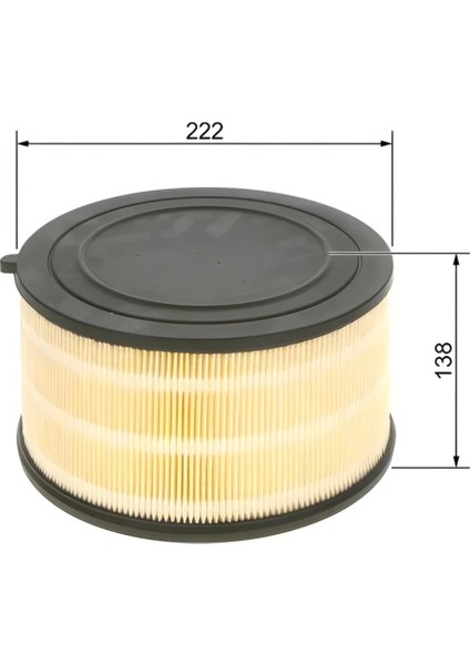 Ford Ranger 2.2 3.2d 2012> Hava Filtresi | Bosch F026400427 - AB39 9601 Ab