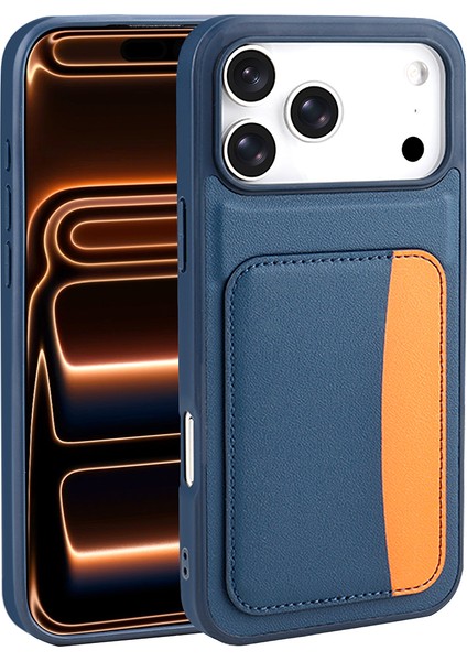 iPhone 17 Pro Kılıf Kartlıklı Mkst X-Kart Silikon Kapak - Siyah fırsatları