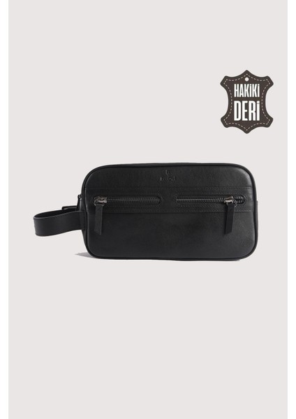 Hakiki Deri Erkek Takım Çantası Siyah SMR8518