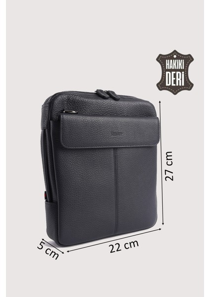 Hakiki Deri Erkek El Çantası Lacivert SMR9280 fiyatları