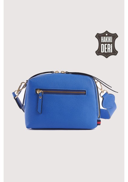 Hakiki Deri Kadın El Çantası Mavi SMR9220 modelleri