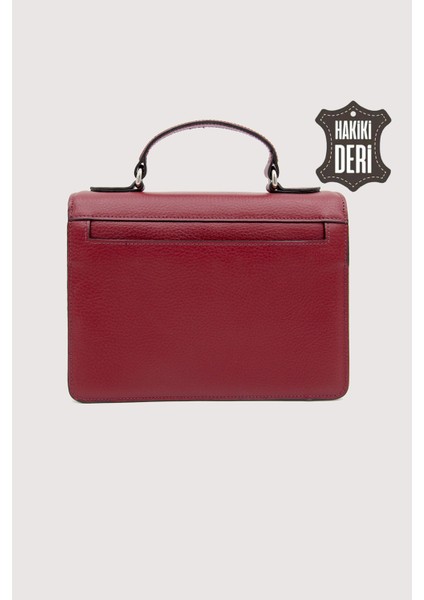 Hakiki Deri Kadın El Çantası Kırmızı SMR9022 modelleri