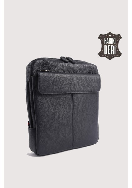 Hakiki Deri Erkek El Çantası Lacivert SMR9280 fırsatları