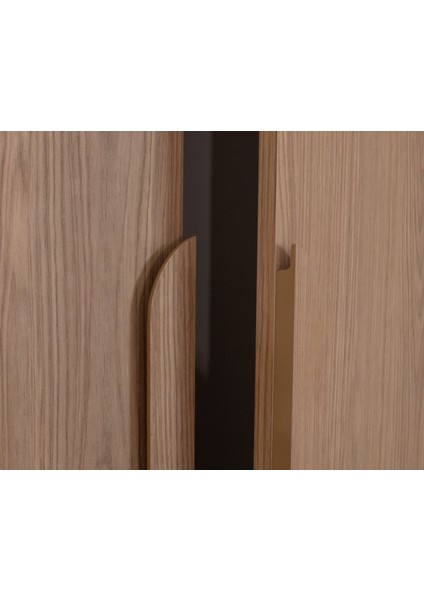 İtra 2 Kapaklı Gardırop – Krem Gövde, Meşe MDFLAM Kapak indirimleri