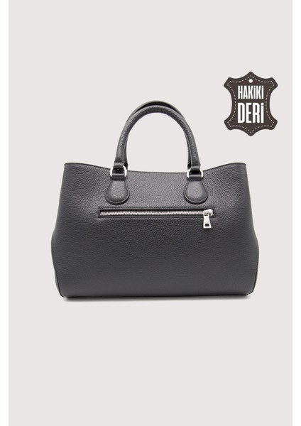 Hakiki Deri Siyah Kadın Kol Çantası Uzun Askılı SMR7666 fiyatları