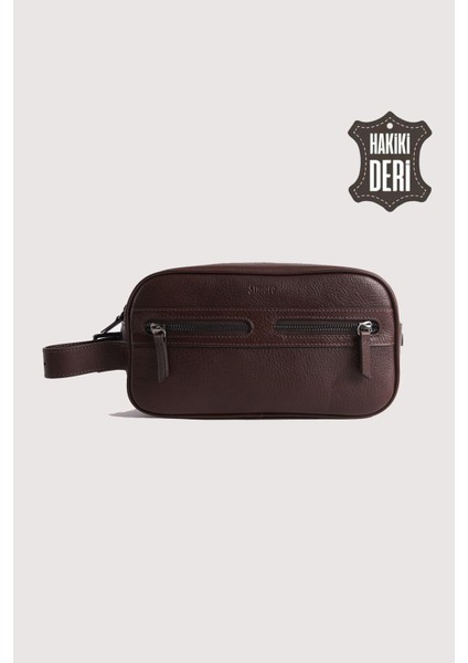 Hakiki Deri Erkek Takım Çantası Kahverengi SMR8518