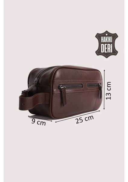 Hakiki Deri Erkek Takım Çantası Kahverengi SMR8518 fiyatları
