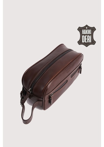 Hakiki Deri Erkek Takım Çantası Kahverengi SMR8518 fırsatları