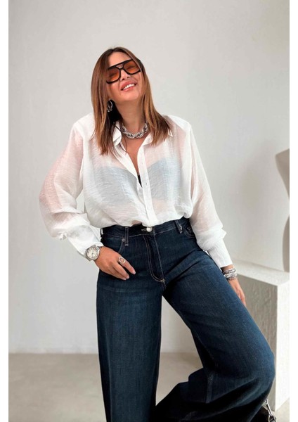 Beyaz Vatkalı Gömlek modelleri