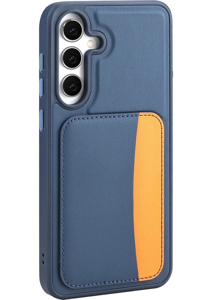 Samsung Galaxy S25 Fe Kılıf Kartlıklı Mkst X-Kart Silikon Kapak - Lacivert fiyatları