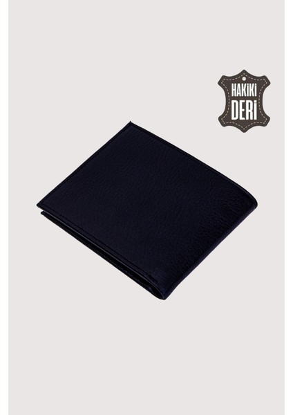 Hakiki Deri Erkek Cüzdan Koyu Lacivert SMR2004