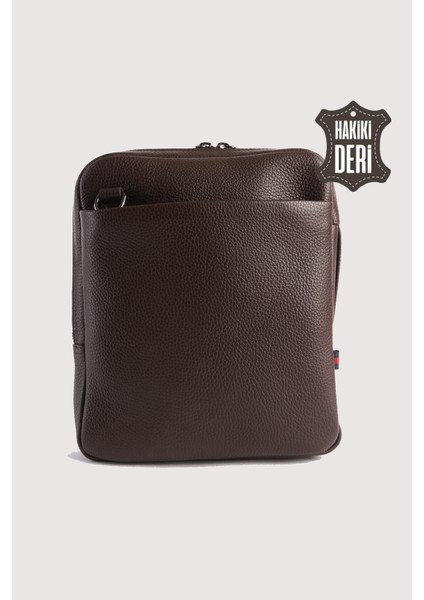 Hakiki Deri Erkek El Çantası Kahverengi SMR9280 modelleri