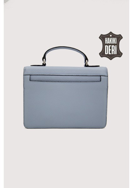Hakiki Deri Kadın El Çantası Bebe Mavisi SMR9022 modelleri