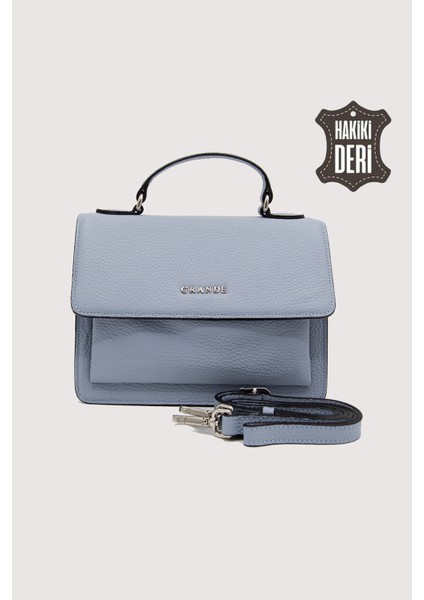 Hakiki Deri Kadın El Çantası Bebe Mavisi SMR9022 fırsatları