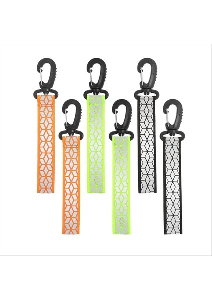 6 Adet Yansıtıcı Şeritler, Güvenlik Reflektörlü Kolye Uçları Yansıtıcı Kolye Uçları (Yurt Dışından)