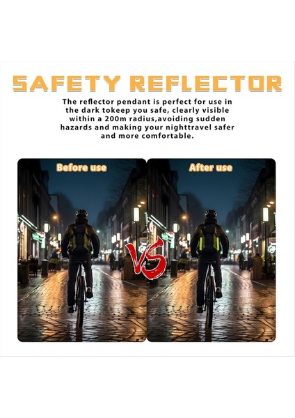 6 Adet Yansıtıcı Şeritler, Güvenlik Reflektörlü Kolye Uçları Yansıtıcı Kolye Uçları (Yurt Dışından) modelleri