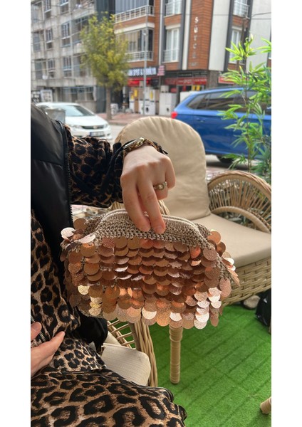 El Örgüsü Pullu Çanta