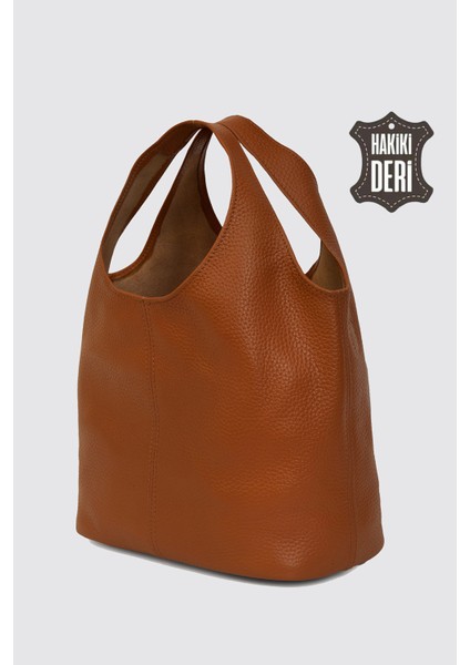 Hakiki Deri Kadın El Çantası Taba SMR9200-2 fırsatları