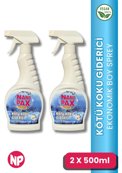 Kötü Koku Giderici Sıvı Sprey 2 x 500 ml