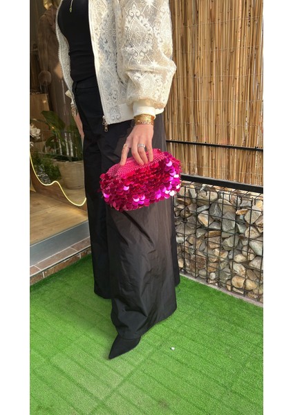 El Örgüsü Pullu Çanta