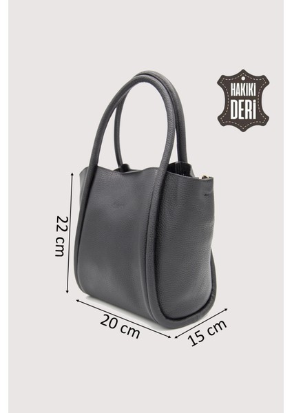 Hakiki Deri Kadın Organizerlı El Çantası Siyah SMR9206 fiyatları