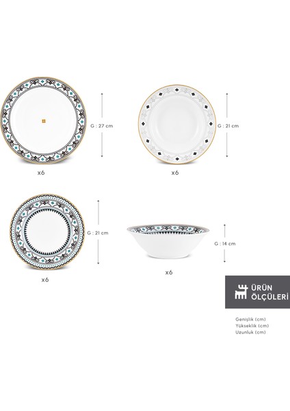Vina 24 Parça 6 Kişilik Yemek Takımı fiyatları