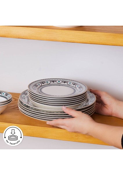 Vina 24 Parça 6 Kişilik Yemek Takımı