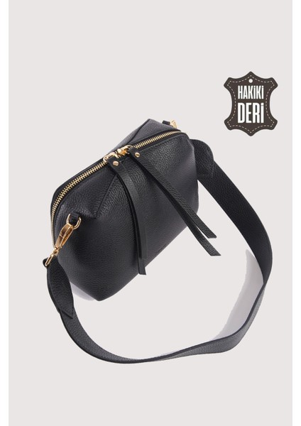 Hakiki Deri Kadın El Çantası Siyah SMR9220 fırsatları