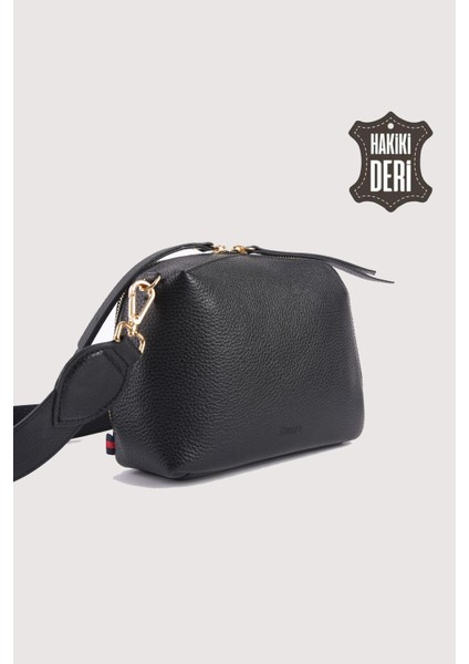 Hakiki Deri Kadın El Çantası Siyah SMR9220 indirimleri