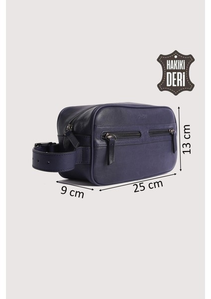 Hakiki Deri Erkek Takım Çantası Lacivert SMR8518 fiyatları