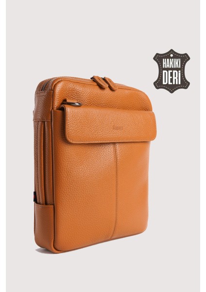 Hakiki Deri Erkek El Çantası Taba SMR9280 fırsatları