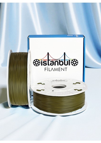 Istanbul Filament 3D Baskı Pla Filament Asker Yeşili - Haki 1 kg Ø 1,75MM ± 0,05 mm Bambu Lab Uyumlu