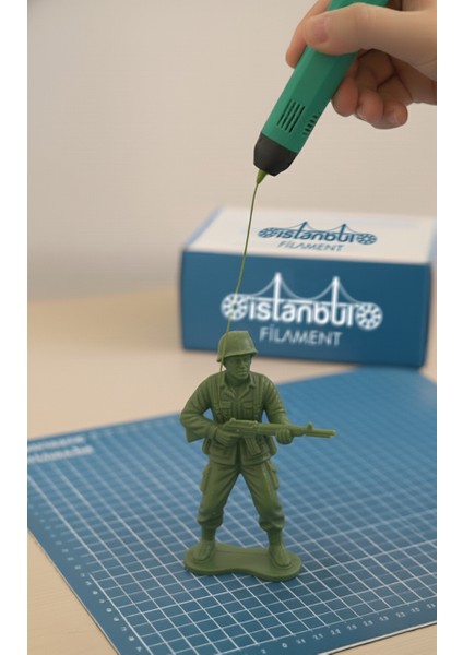 Istanbul Filament 3D Baskı Pla Filament Asker Yeşili - Haki 1 kg Ø 1,75MM ± 0,05 mm Bambu Lab Uyumlu