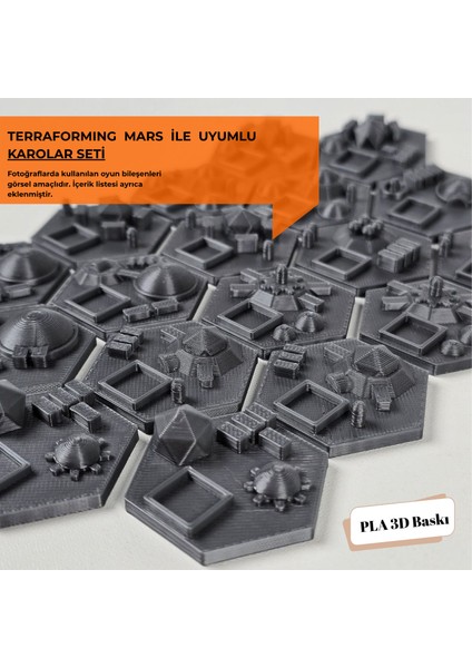 Masa Oyunu Aksesuarı - Terraforming Mars Oyunu Uyumlu Özel Tasarım Karo Seti fiyatları