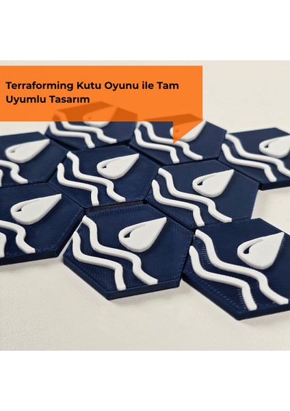 Masa Oyunu Aksesuarı - Terraforming Mars Oyunu Uyumlu Özel Tasarım Karo Seti fırsatları