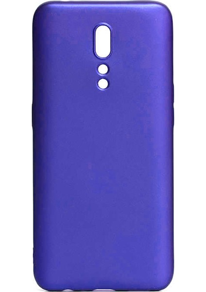 Oppo Reno Z Kılıf Mkst Premier Silikon Kapak - Saks Mavi